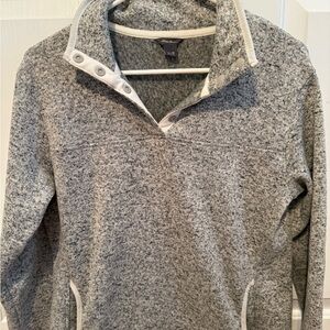 Eddie Bauer fleece gray pullover